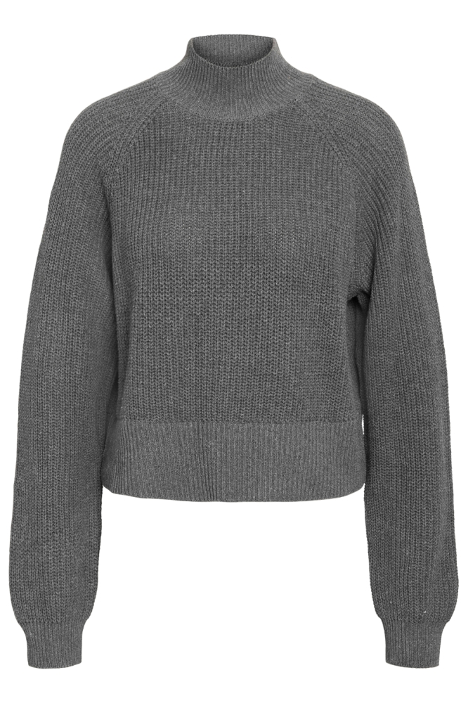 NMDARA L/S HIGH NECK KNIT FWD NOOS 27034807 MEDIUM GREY MELANGE